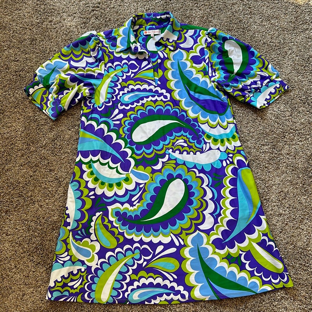 Jude Connally Vibrant Paisley Mini Dress